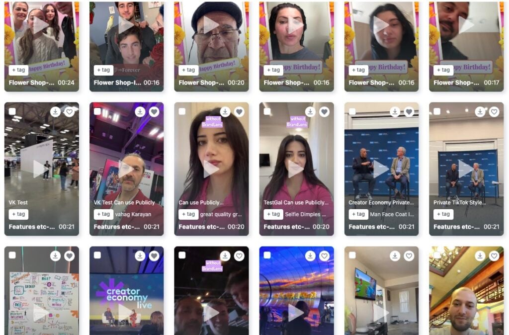 Screenshot - BrandLens Human created and submitted video